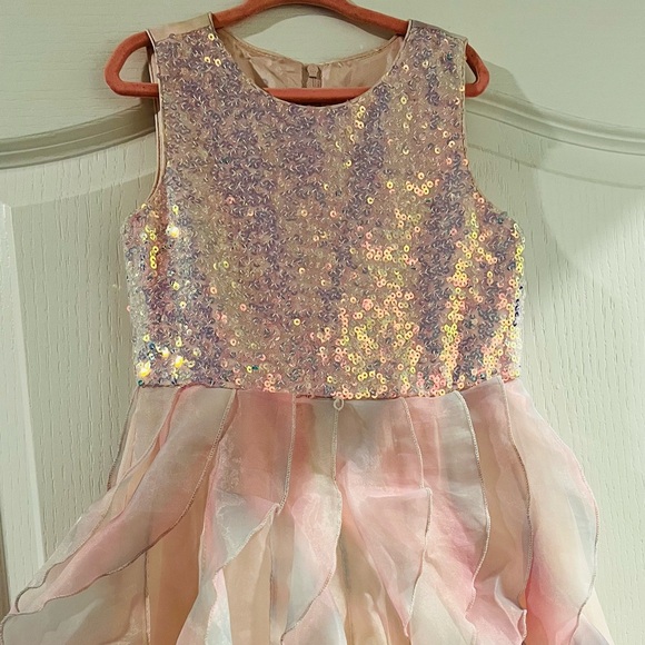 Rare Editions Other - Rare Editions Pink and Cream Sequin Dress